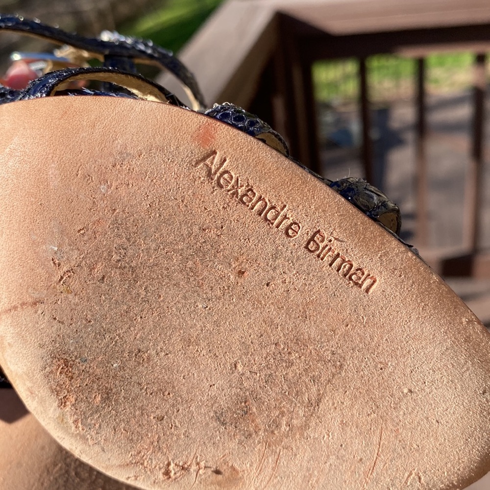 Alexandre Birman Python Strappy Sandals - image 8